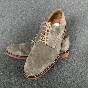 14th & Union Lea Gray Suede Lace Up Oxford Derby Contrast Sole Men 10 M25911-LEA